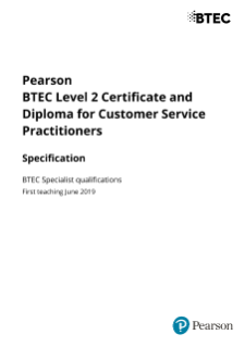 Level 2 in Customer Service Practitioners
