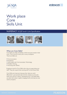 Edexcel Core Skills in Numeracy Level 4 Specification