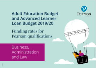 Business, Administration and Law Pearson qualifications - Adult Education Funding 2019-20
