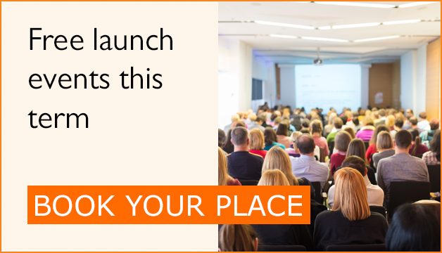 Free launch events this term - book your place