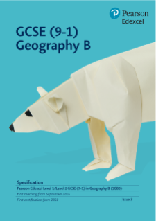 Edexcel GCSE (9-1) Geography B specification