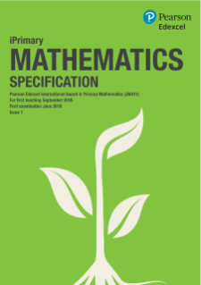 Pearson Edexcel International Award in Primary Mathematics specification