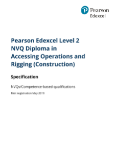 NVQ Diploma in Accessing Operations and Rigging (Construction) (L2) (2019)