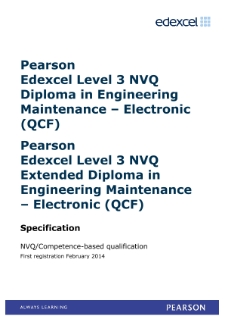 Competence-based qualification in Engineering Maintenance - Electronic (L3) specification