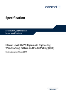 Competence-based qualification in Engineering Woodworking, Pattern and Model Making (L3) specification