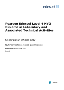 Edexcel NVQ/competence-based qualifications,Specification - Level 4,Edexcel NVQ/competence-based qualifications