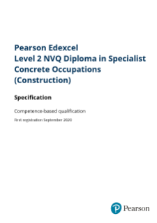 Level 2 NVQ Diploma in Specialist Concrete Occupations (Construction)
