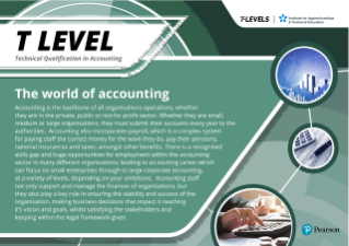 T Level in Accounting Brochure
