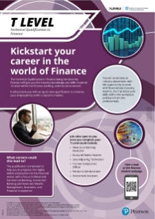 T Levels Finance poster