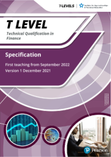T Level Technical Qualification in Finance: Specification