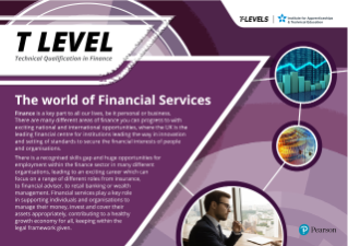 T Levels in Finance brochure