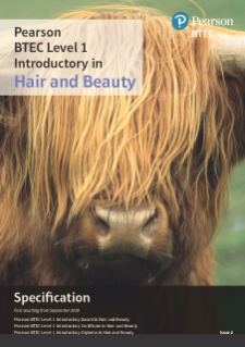 Hair and Beauty (L1 Introductory) | Pearson qualifications