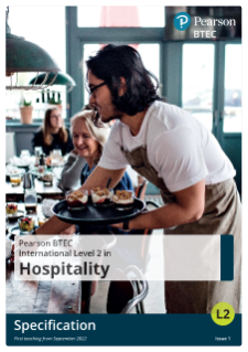 Pearson BTEC International Level 2 in Hospitality specification