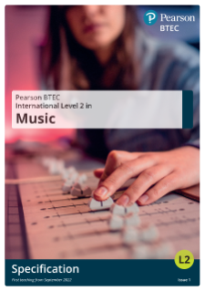 Pearson BTEC International Level 2 in Music specification