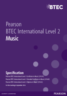 BTEC International Level 2 Music specification