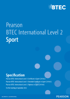 BTEC International Level 2 Sport Specification