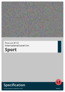 BTEC International Level 3 Sport: Specification