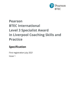 Liverpool Coaching Skills and Practice specification