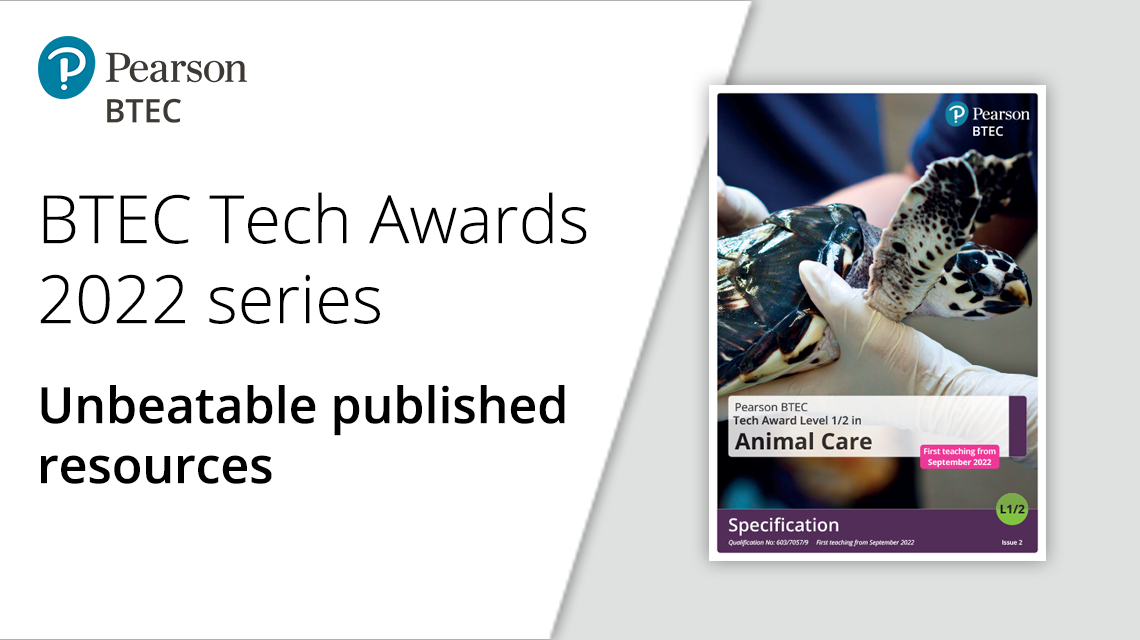 BTEC Tech Awards 2022 series, unbeatable published resources