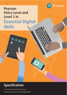 Pearson Entry Level and Level 1 Specification in Essential Digital Skills