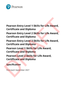 Pearson Skills for Life specification